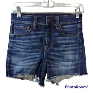 American Eagle High Rise Shortie Shorts Dark Wash  Size 2